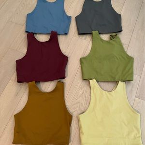 Set of 6 - girlfriend collective Dylan bras